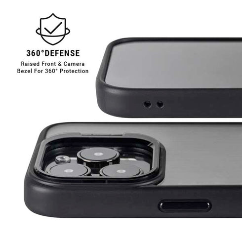 Ebony Wood iPhone 16 Pro Kickstand Case